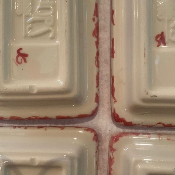 Henn Pottery Butter Dish Spongeware Pink Vintage - Picture 3 of 9